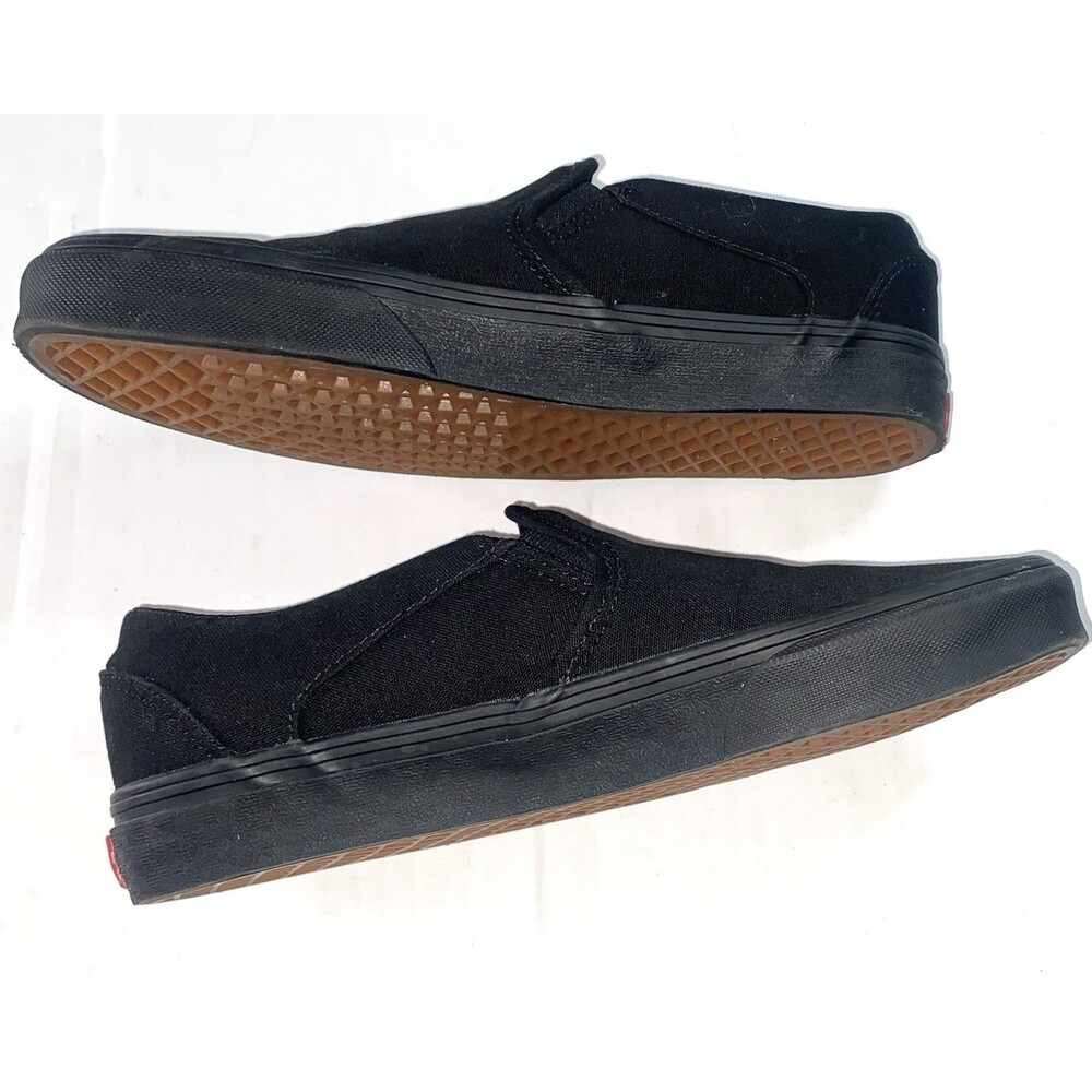 Vans Off The Wall Slip On/Canvas/Skateboard Shoes Womens Sz 9 Mens Sz 7.5 Black